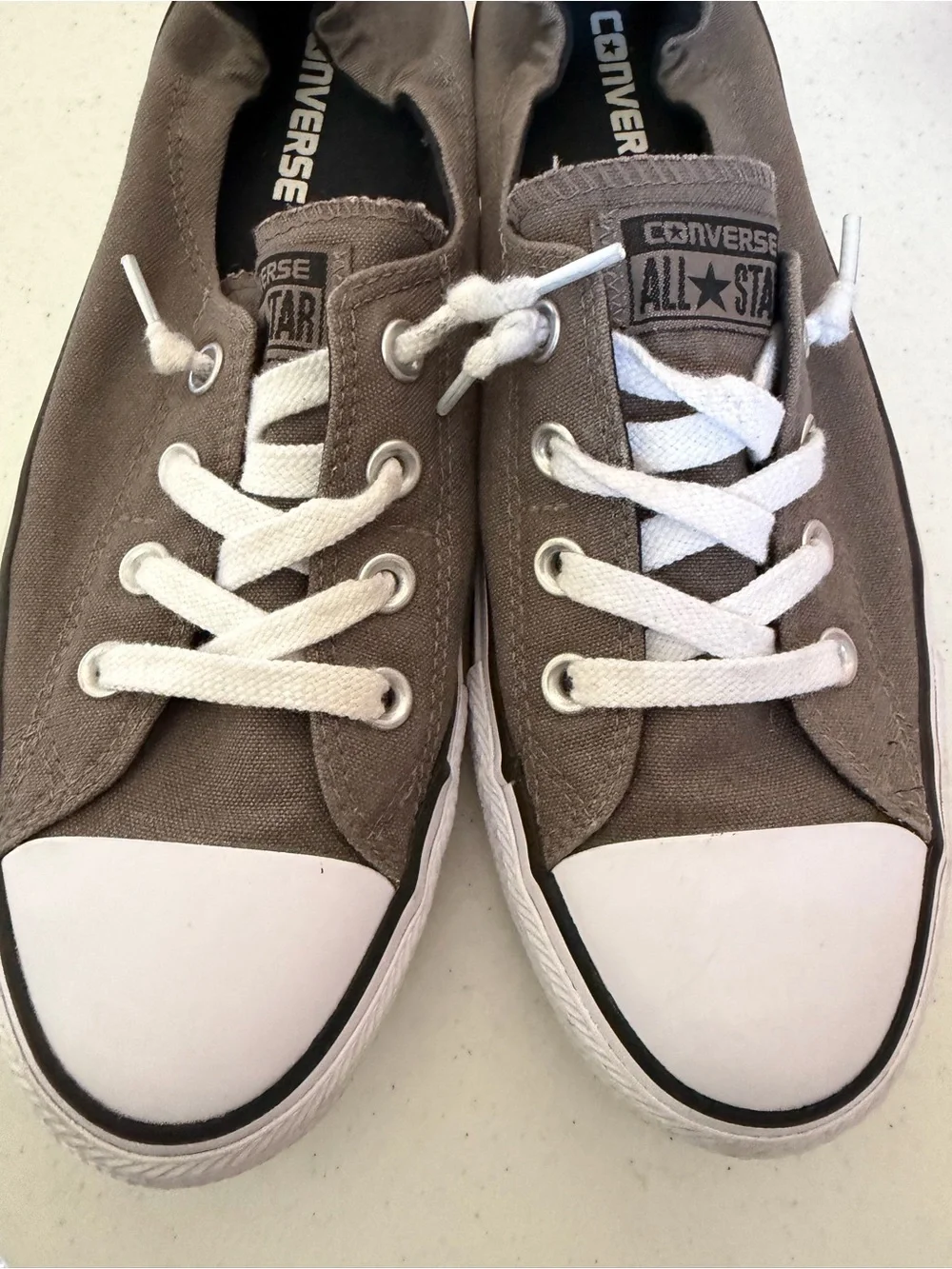 Converse Women's Chuck Taylor All Star Shoreline slip-on shoes- Gray - Picture 5 of 8